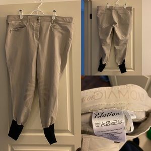 Elation - Diamond Kai Breech - Silver Cloud - 38R - Show Breeches